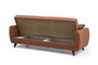 Atelier Del Sofa Sofá Cama de 3 Plazas Rojo Teja